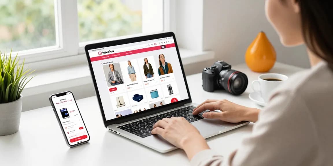 Browsing products on https://shs-dome5.com/ in a vibrant e-commerce setting.