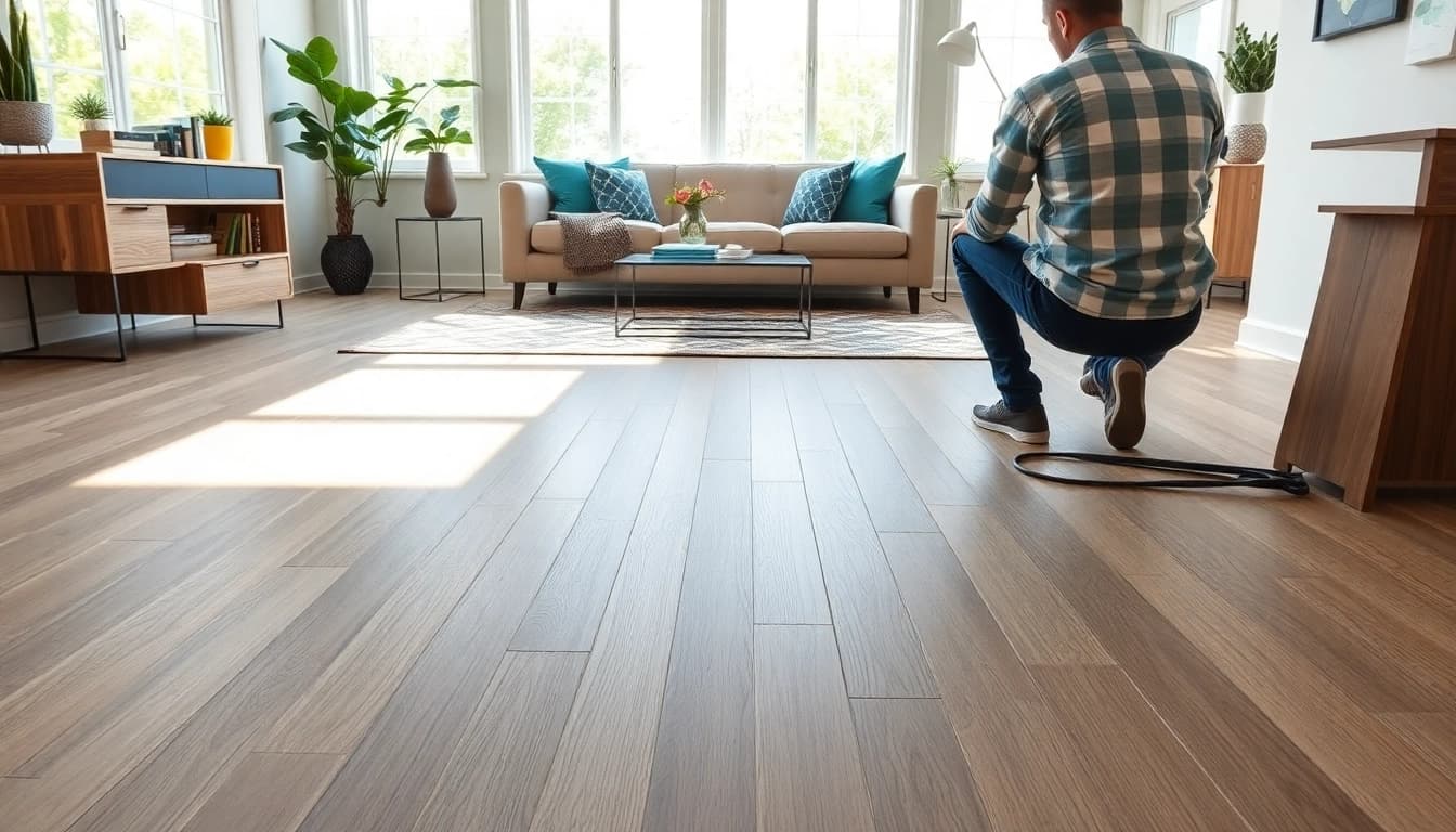Transform your space with waterproof vinyl flooring that enhances your modern home decor.