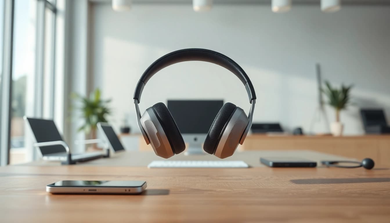 Showcase the Bone X2 Bone Conduction Headphones highlighting their sleek design and modern features.