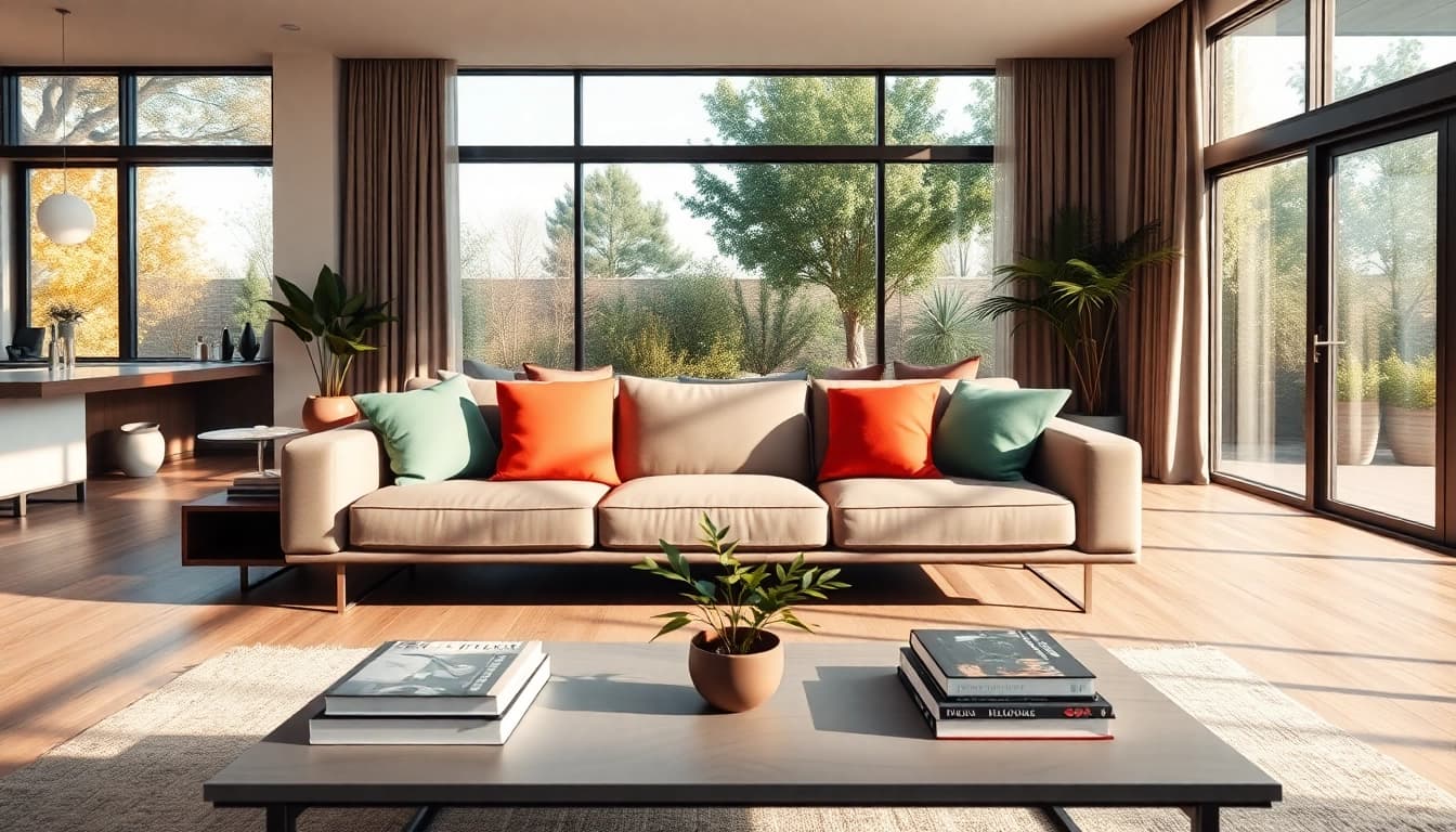 Experience Seamless Living in a modern, open-plan living space showcasing a stylish and inviting atmosphere.