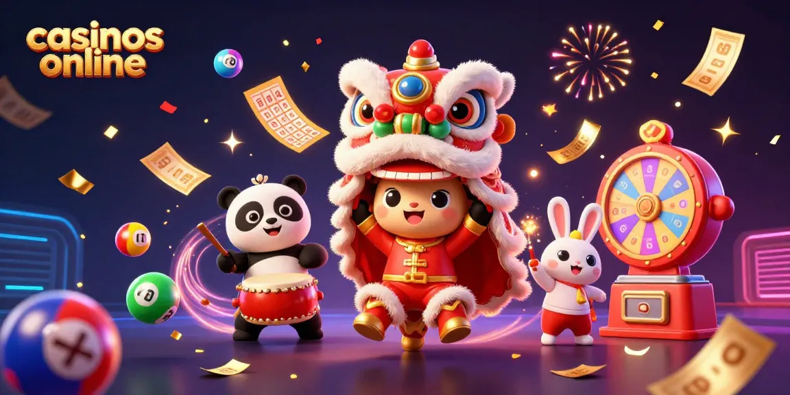 Disfruta de los mejores casinos online con esta ilustración festiva y emocionante llena de detalles.