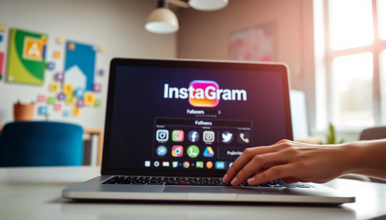 instagram フォロワー 購入に関する情報を得るためにノートパソコンでデータをチェックする様子