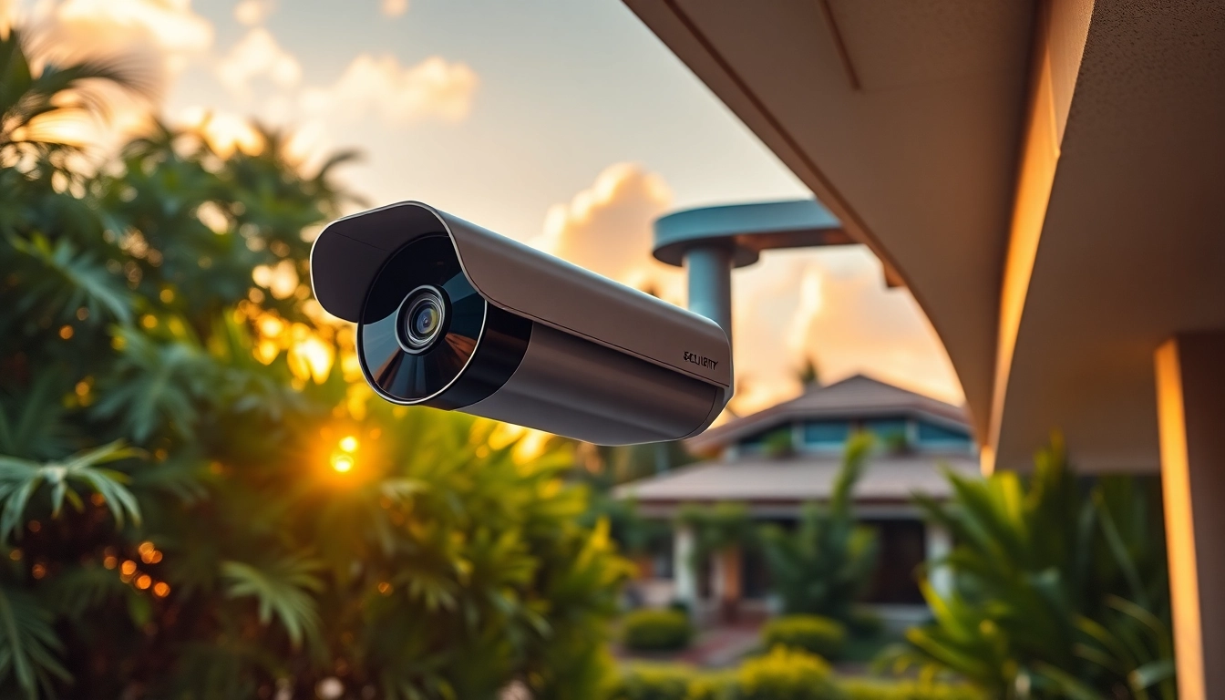 Cámaras de seguridad en Guanacaste que mejoran la seguridad del hogar en un entorno tropical exuberante