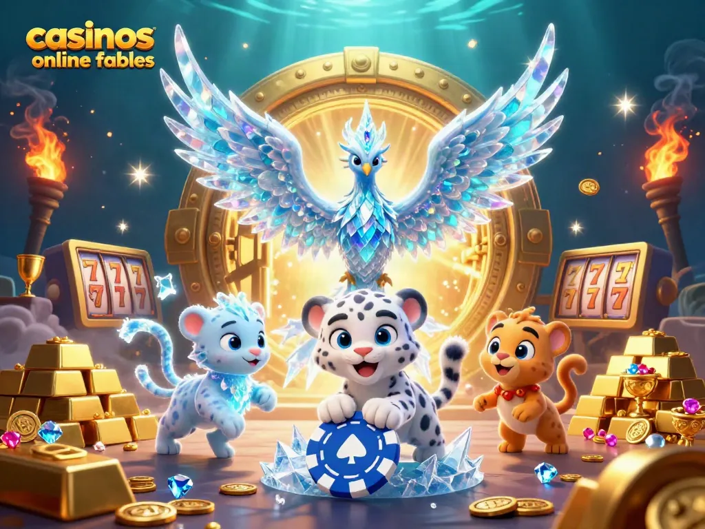Gana en casinos online fiables mientras juegas en un emocionante entorno de casino con tesoros brillantes.