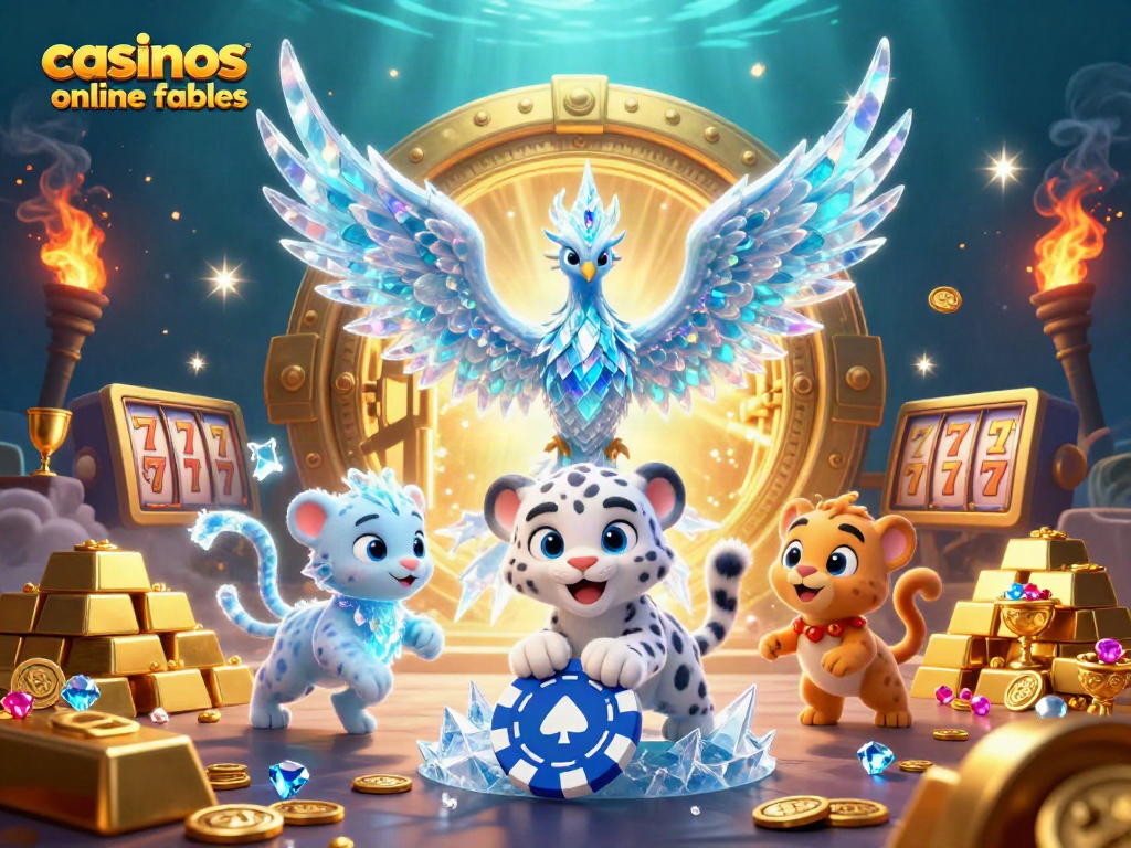 Gana en casinos online fiables mientras juegas en un emocionante entorno de casino con tesoros brillantes.
