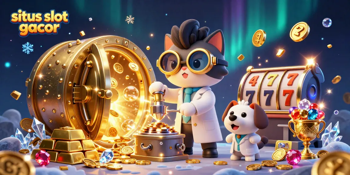 Temukan keseruan situs slot gacor dengan karakter kartun ilmuwan kucing dan anjing pendukungnya yang menciptakan mesin koin emas.