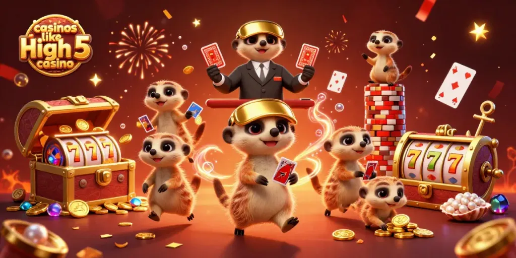 Experience excitement at casinos like high 5 casino with our meerkat casino crew!
