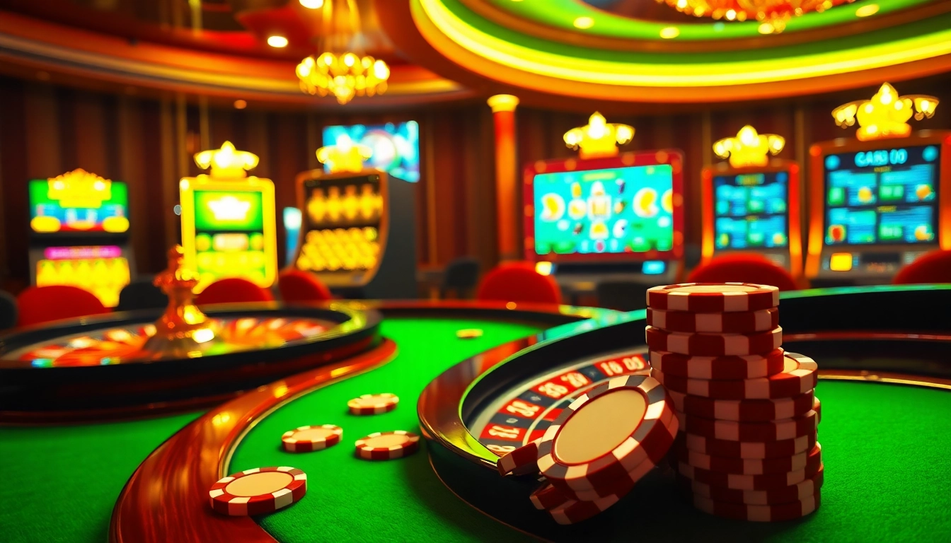Des jetons de poker en cascade sur une table de roulette symbolisant l'excitation d'un casino en ligne argent réel en France.