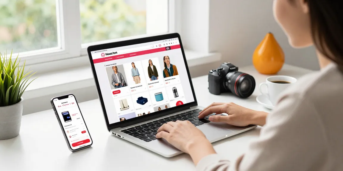 Browsing products on https://shs-dome5.com/ in a vibrant e-commerce setting.