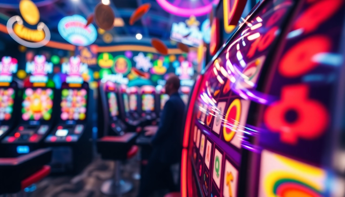 Menangkan hadiah dengan slot depo 1000 di mesin slot yang berputar dengan simbol berwarna cerah.