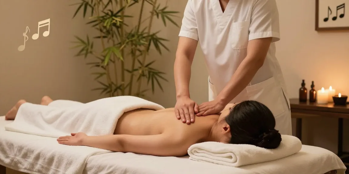 Massage therapy session in a tranquil environment with soothing ambiance and professional techniques