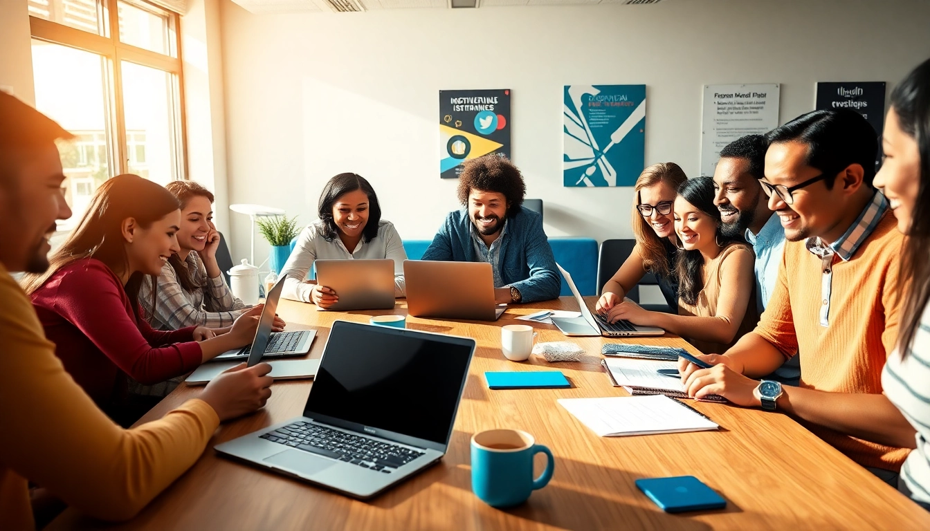Cisco exam assistance preparation with diverse learners collaborating at a modern study desk.