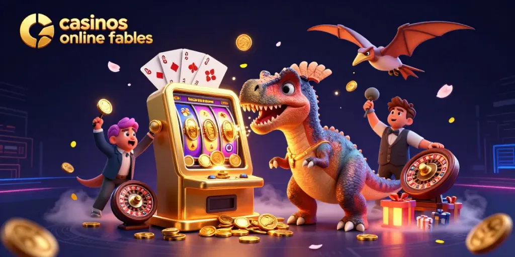 Las monedas doradas caen en los casinos online fiables durante un emocionante juego de tragamonedas.