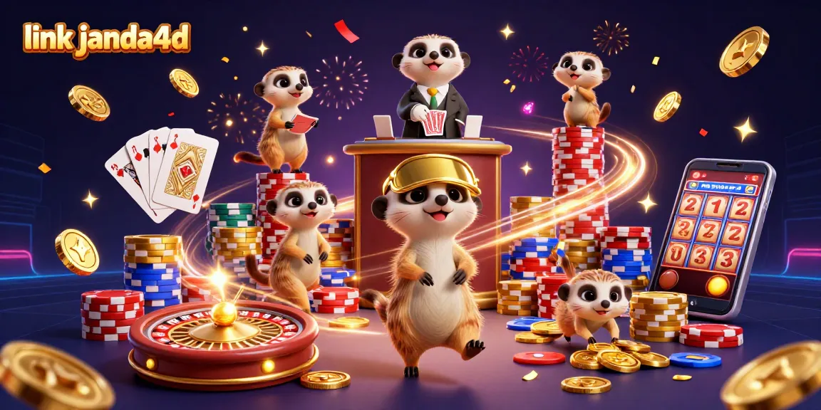 Link janda4d merayakan kemenangan dengan kasino yang dikelola koloni meerkat yang lucu.