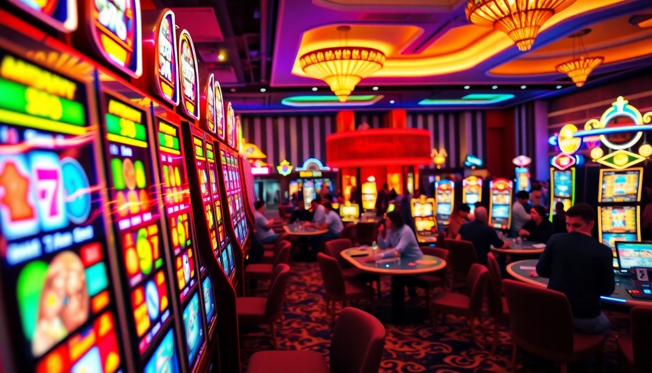 Rasakan keseruan daftar apk pada mesin slot kasino yang cerah dan ramai.