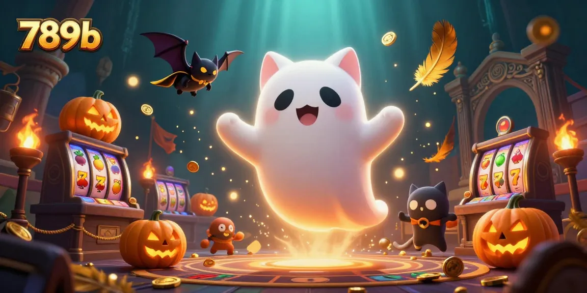 Engage in thrilling online slots with fun characters at 789b casino, featuring ghost cat and vampire bat.