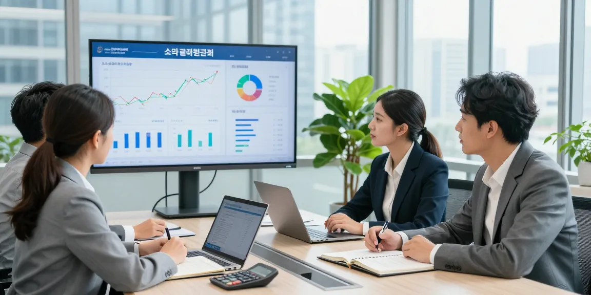 Team discussing 소액결제현금화 strategies in modern office, showcasing collaboration in a financial setting.