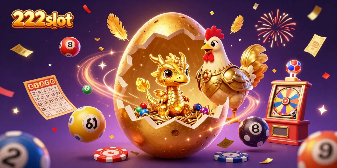 Slot cepat dan menarik 222slot dengan naga emas dan kartu bingo, menarik pemain untuk menang.