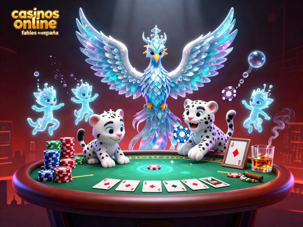 Disfruta de la emoción en los casinos online fiables en España con personajes animados en un ambiente vibrante.
