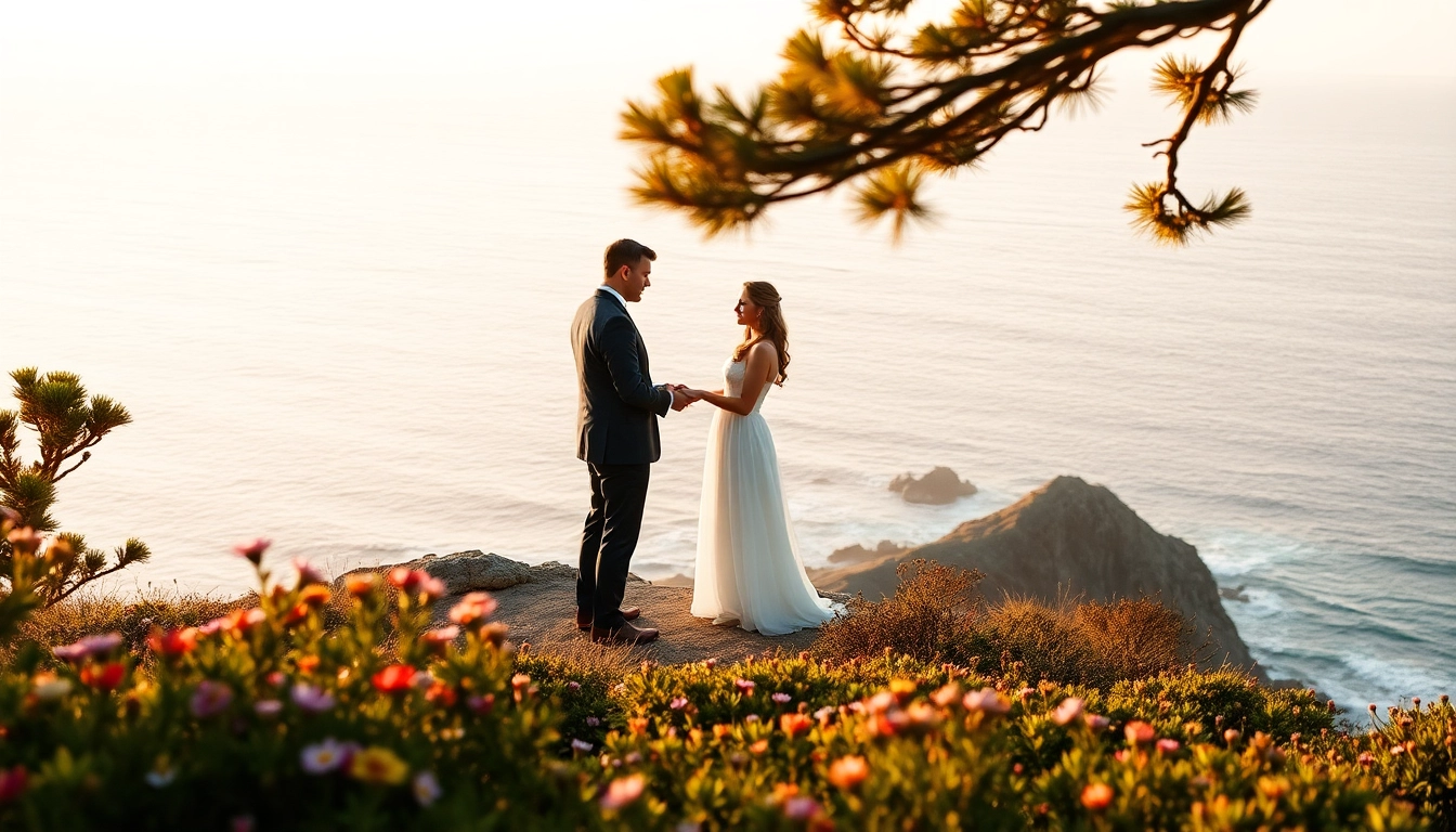 Couple celebrating their love through Big Sur wedding photography against a breathtaking coastal backdrop.