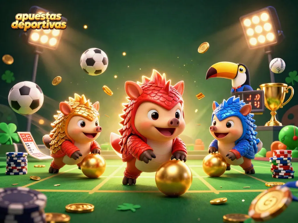 Disfruta de apuestas deportivas dinámicas con pangolines y elementos vibrantes en un casino virtual.