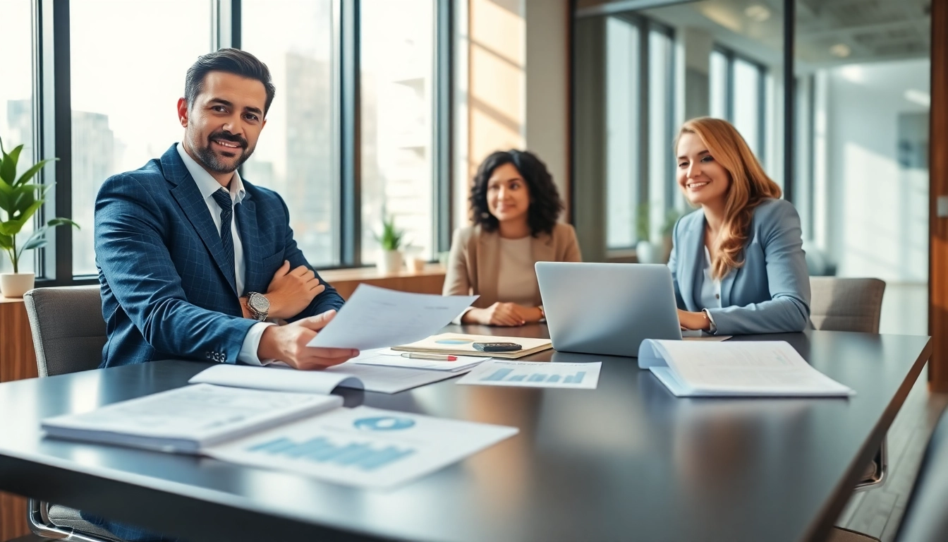 Engaging discussion on tax planning and wealth management between a financial advisor and clients.