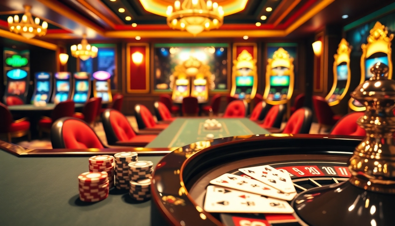 Découvrez l'excitation du casino en ligne argent réel France avec des tables de jeu luxueuses et des jetons de poker.