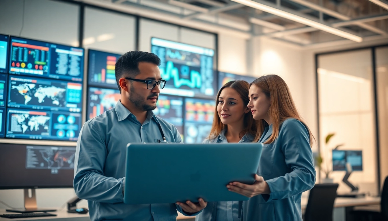 Enhance your business with managed it services near me, showcasing professional IT specialists working collaboratively.