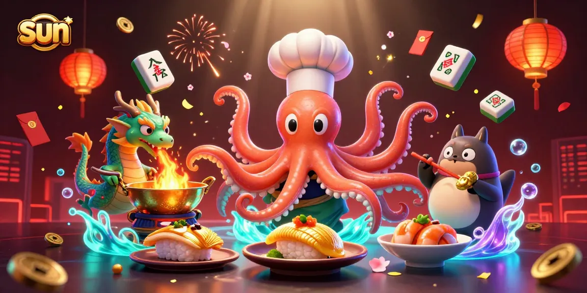 Experience exciting casino action with sun-themed characters and vibrant gambling elements