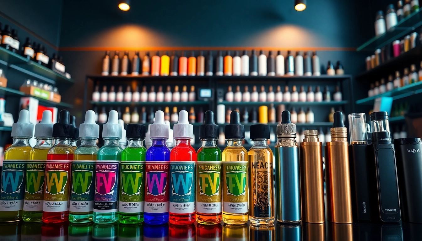 Browse premium selections at Vape Juice Depot featuring colorful vape juices and sleek devices.