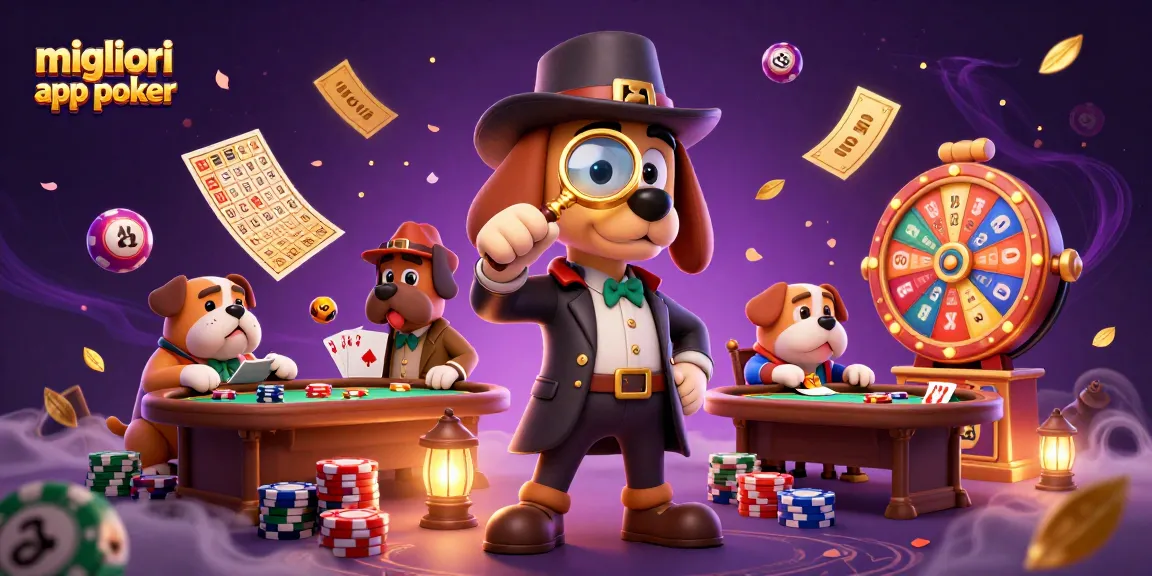 Gioca con le migliori app poker e scopri il tavolo di un detective in un'avventura ludica.