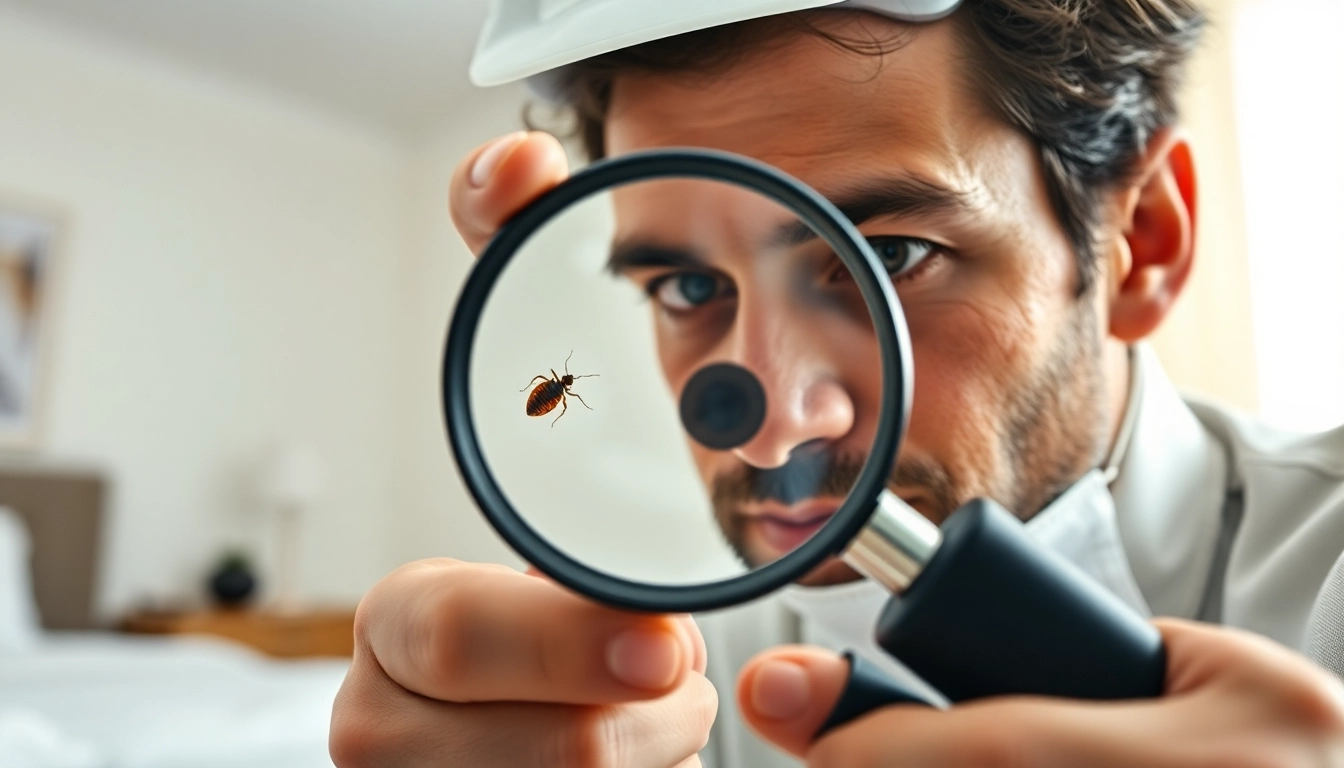 Illustration of bed bug exterminator cost analysis in a clean professional environment.