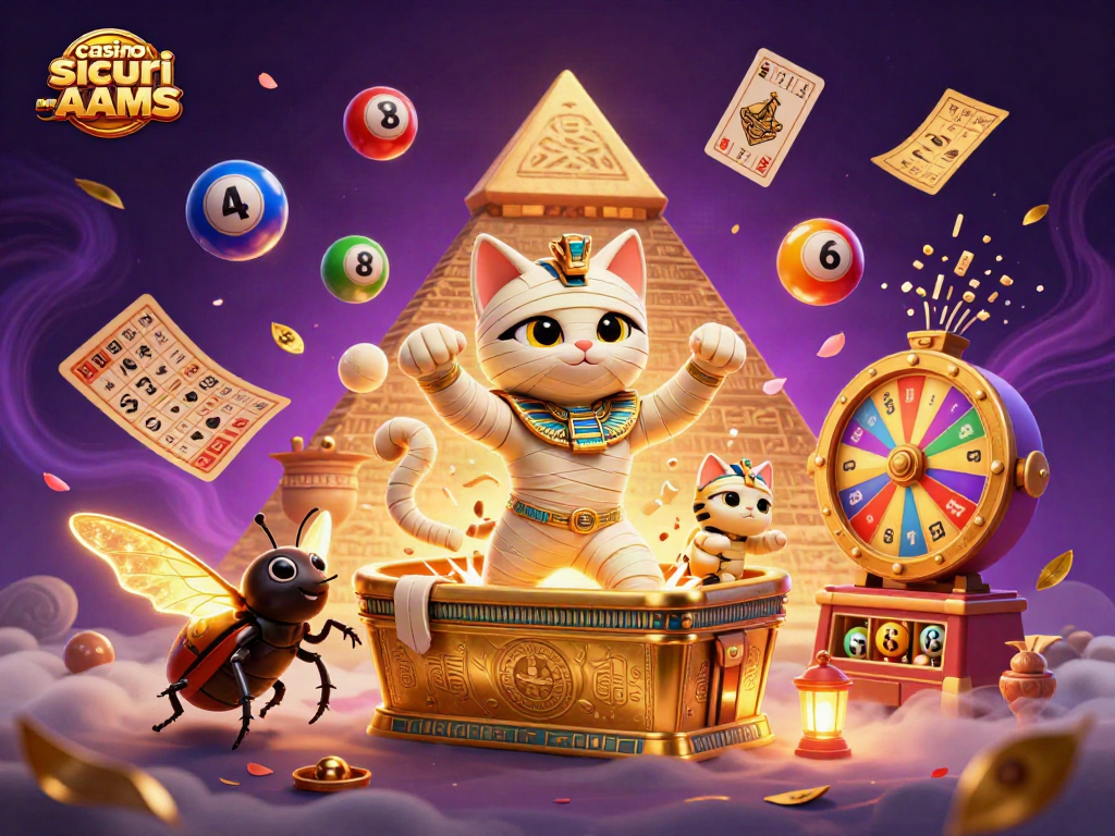 Gioca nei casino sicuri non AAMS con l'egiziano mummia cat e simboli misteriosi di gioco.