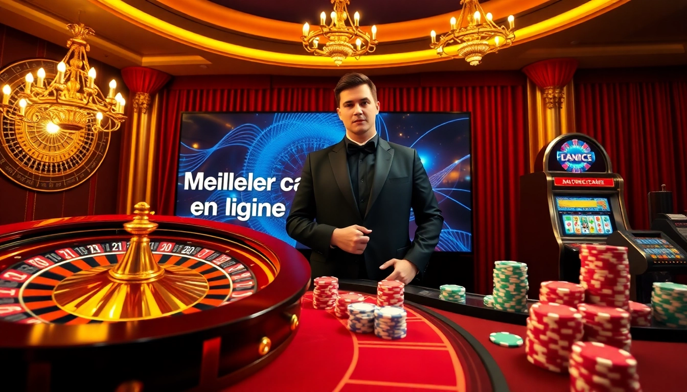 Découvrez le luxe du meilleur casino en ligne France avec une scène de jeu exaltante.