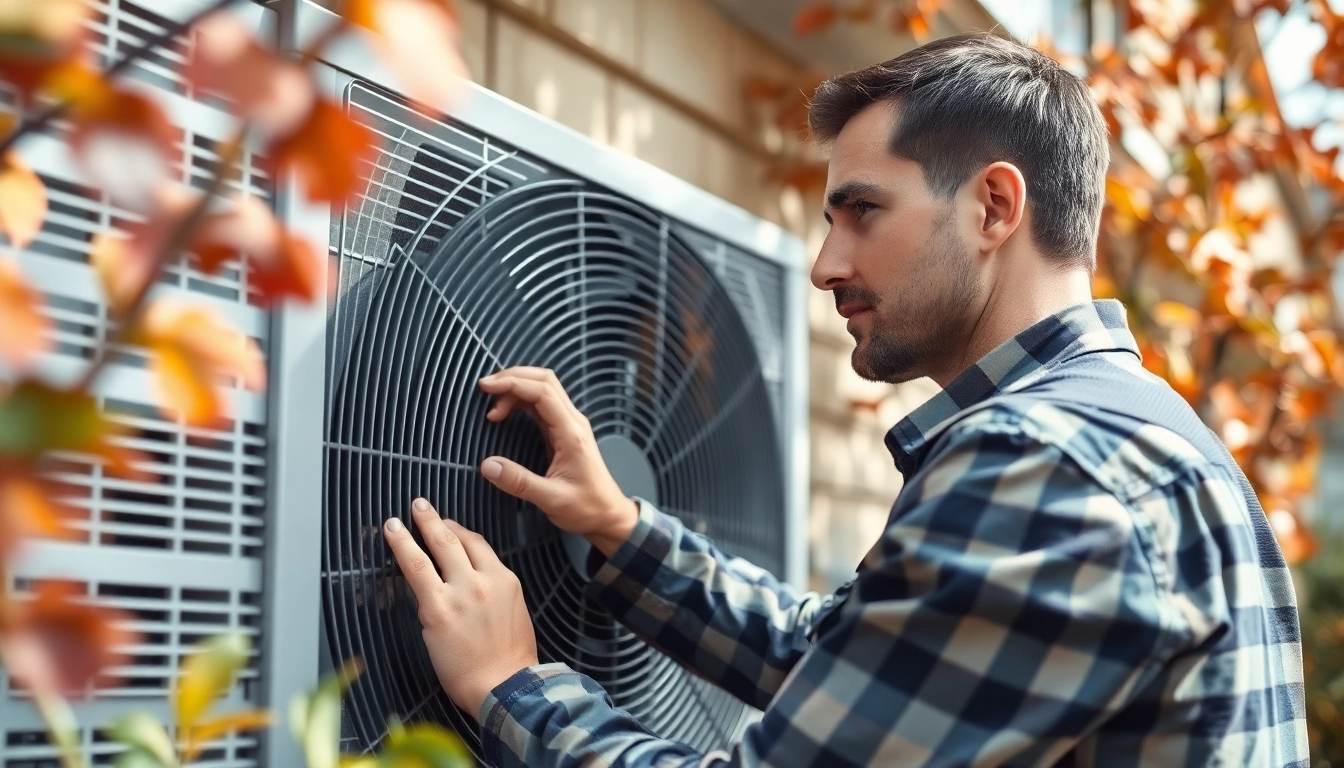 HVAC service technician showcasing expertise as an alberta hvac dealer in a residential setting.