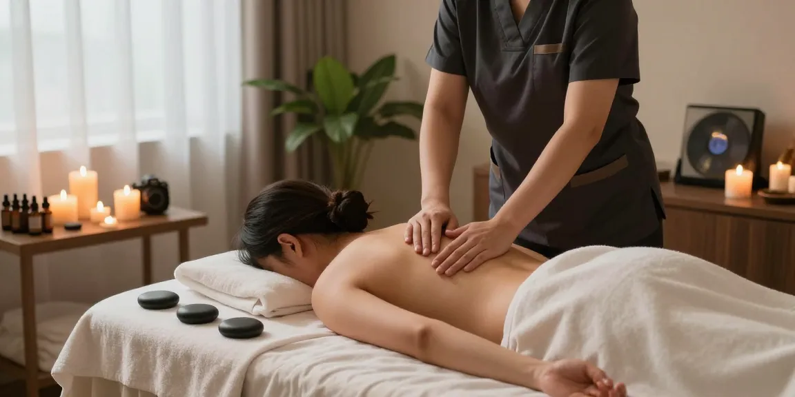 Rejuvenating 대구마사지 treatment in a serene spa environment, highlighting relaxation and wellness.