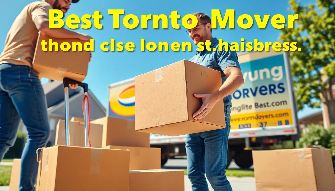 Best Toronto Movers loading boxes into a moving truck on a sunny day, showcasing expertise in action.