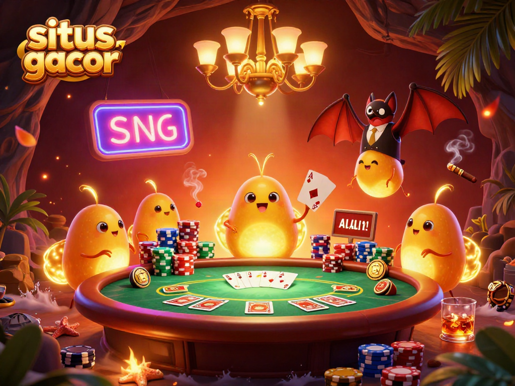 Join the fun at situs gacor with glowworms and a bat dealer lighting up the gambling scene.