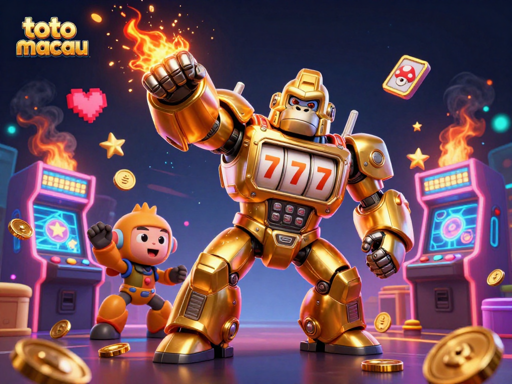 Experience big wins with toto macau in this engaging 3D casino illustration.
