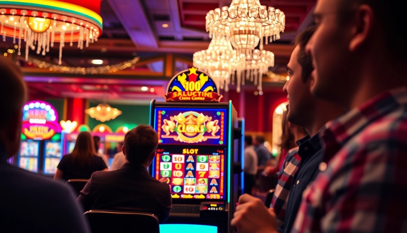 Putar slot demo pragmatic di mesin slot dengan warna cerah dan pemain yang bersemangat.