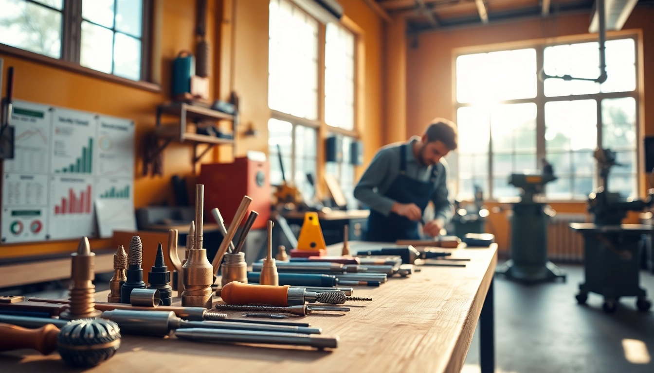 Demonstrating brilliant tools craftsmanship in a vibrant workshop