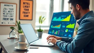 Enhance your brand with effective smm services in a professional workspace.