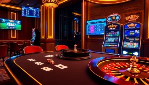 Experience thrilling gaming at https://f8bet.dental/ with vibrant casino tables and action-packed slot machines.