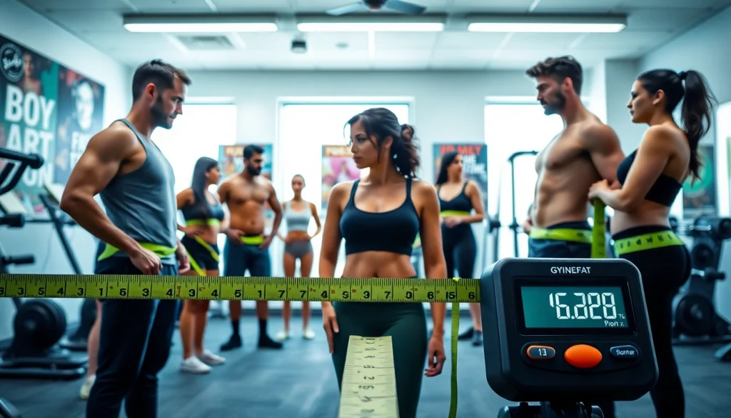 Calculate your body fat percentage calculator while measuring.