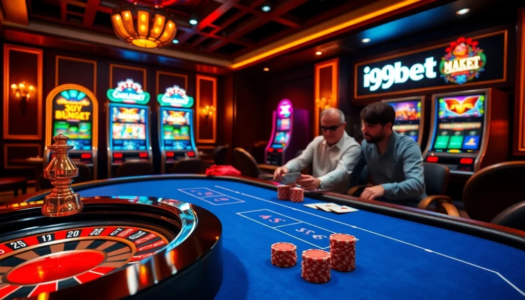 Experience the thrill of i9bet with engaging poker and roulette action in a luxurious casino.