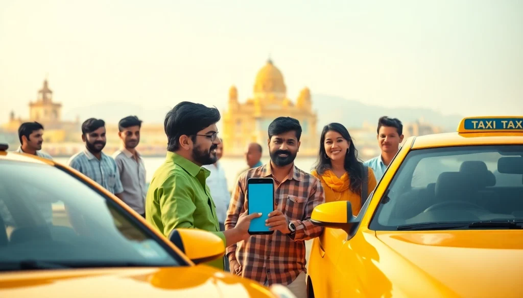 Haridwar Taxi Service with friendly drivers and satisfied customers, capturing the warmth of travel.