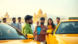 Haridwar Taxi Service with friendly drivers and satisfied customers, capturing the warmth of travel.