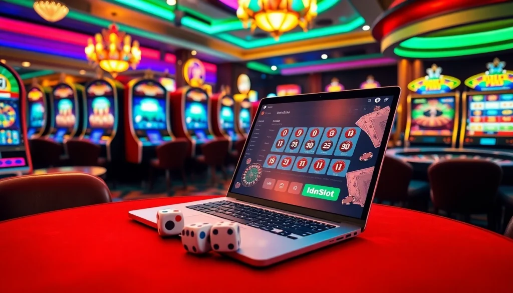 Experience exciting wins on idnslot with vibrant slot machines and luxurious casino settings.